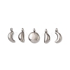 5Pcs 304 Stainless Steel Charms STAS-M017-14P-1
