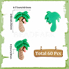 60Pcs Coconut Tree Resin Cabochons FIND-SC0024-03-2
