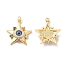 Brass Micro Pave Colorful Cubic Zirconia Pendants ZIRC-E006-05G-04-1
