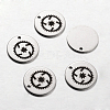 Spray Painted Stainless Steel Steampunk Charms STAS-I051-E01-1
