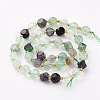 Natural Fluorite Beads Strands G-A030-B28-8mm-01-2