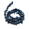 Electroplate Natural Quartz Crystal Beads Strands X-G-P036-05-3