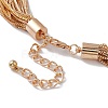 Brass Box Chains Multi-strand Necklaces NJEW-C040-01C-4