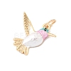 Brass Enamel Pendants KK-A277-09G-2
