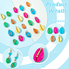 30Pcs 5 Colors Spray Painted Natural Cowrie Shell Pendants SSHEL-GA0001-15-7