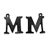 304 Stainless Steel Alphabet Charms STAS-H122-M-EB-1