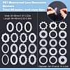 6 Bags 2 Styles PET Waterproof Lace Decorative Stickers STIC-SC0001-02A-2