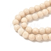 Natural Fossil Beads Strands X-G-K209-05D-4mm-3