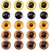 20Pcs 5 Colors Glass Craft Eyes Cabochons DOLL-PH0001-51-1
