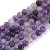Natural Lepidolite/Purple Mica Stone Beads Strands G-K415-4mm-2