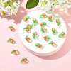 20Pcs 2 Colors Glass & Acrylic Pendants PALLOY-FS00051-7
