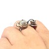 Teapot & Teacup Alloy Finger Rings for Unisex FS-WG8E880-01-4