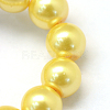 Baking Paint Pearlized Glass Pearl Round Bead Strands HY-Q003-10mm-67-3