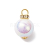 Imitation Pearl Acrylic Pendants PALLOY-JF04348-3