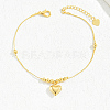Gold Plated Brass Beads Anklets YN6291-6-1