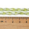 Transparent Electroplate Glass Beads Strands GLAA-K064-05A-PL04-4