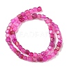 Natural Dragon Veins Agate(Dyed & Heated) Beads Strands G-G177-E14-03-4