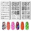 Stainless Steel DIY Nail Art Templates MRMJ-WH0092-004-1