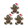 Christmas Style Printed Acrylic Cabochons MACR-O045-01G-1