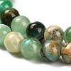 Natural Green Line Jasper  Beads Strands G-B128-A03-02-4