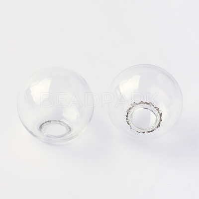 Round Mechanized One Hole Blown Glass Globe Ball Bottles X-BLOW-R001-18mm-1