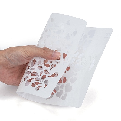 Plastic Reusable Drawing Painting Stencils Templates DIY-F018-B16-1