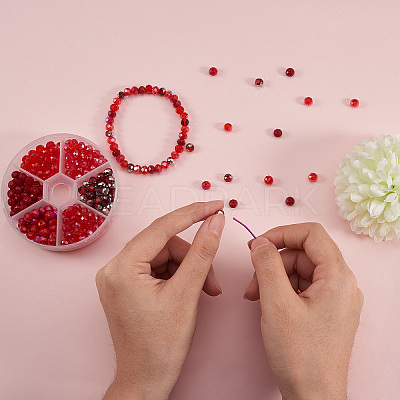 AB Color Plated Glass Beads Strands EGLA-CJ0001-09-1