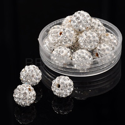 Pave Disco Ball Beads X-RB-A130-10mm-9-1