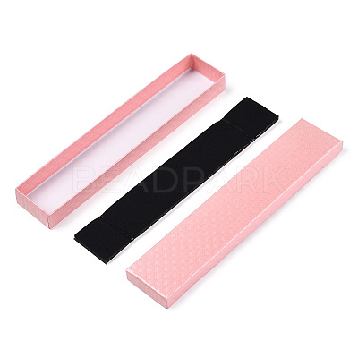 Rhombus Textured Cardboard Jewelry Necklace Boxes LS-CBOX-T006-03E-1