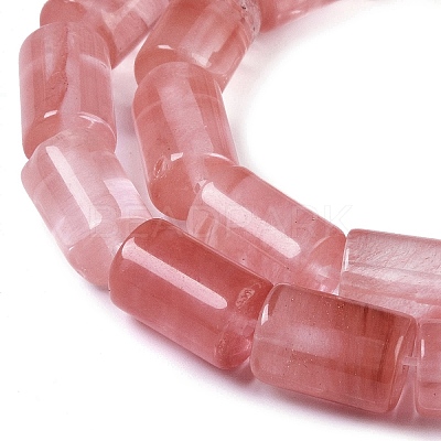 Cherry Quartz Glass Beads Strands G-Q159-A06-01-1