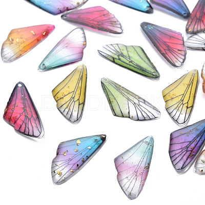 Transparent Resin Pendants RESI-Q216-001-1