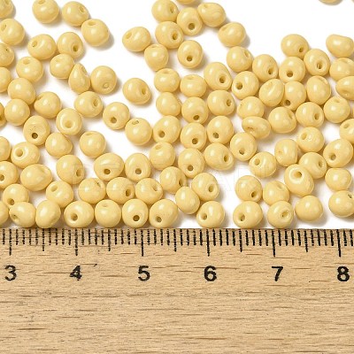 6/0 Opaque Baking Paint Glass Seed Beads SEED-M012-02A-07-1