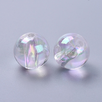 Eco-Friendly Transparent Acrylic Beads PL736-2-1