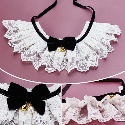 Bowknot Polyester Dog Bibs AJEW-WH0651-22B-01-1