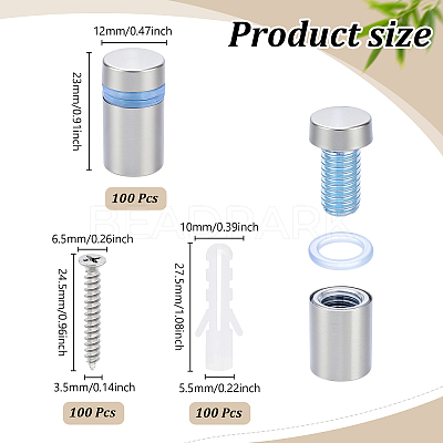 100 Bags Stainless Steel Screws FIND-TW0001-02-1