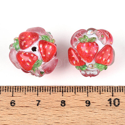 Fruit Round Resin Beads LS-RESI-T059-03D-1