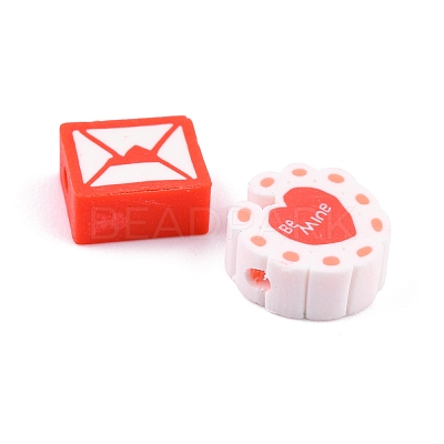 100Pcs Handmade Polymer Clay Beads CLAY-YW0001-66-1