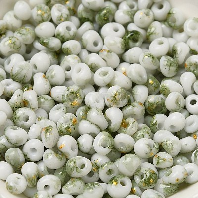 Baking Paint Glass Seed Beads SEED-F006-01A-05-1