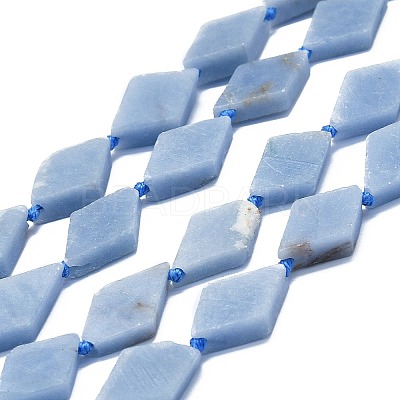 Natural Angelite Beads Strands G-K245-E08-02-1