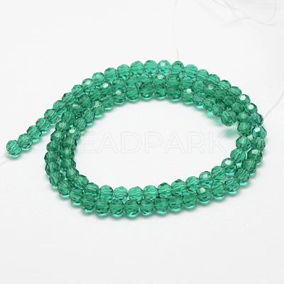 Transparent Glass Bead Strands GLAA-G013-8mm-52-1