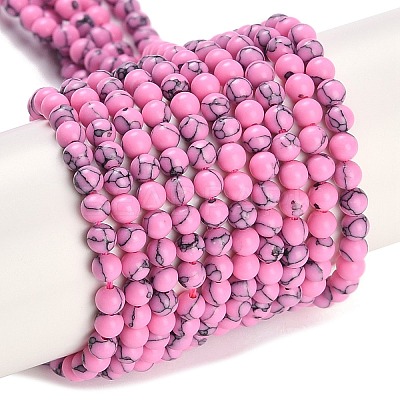 Synthetic Turquoise Beads Strands G-U004-02O-1