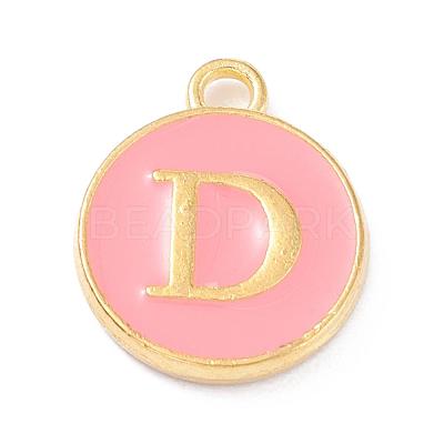 Golden Plated Alloy Enamel Charms X-ENAM-Q437-14D-1