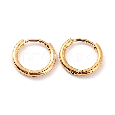 PVD Vacuum Plating 304 Stainless Steel Huggie Hoop Earrings for Women EJEW-F280-07A-G-1