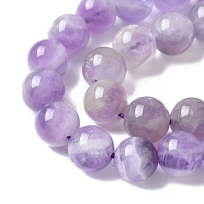Natural Amethyst Beads Strands G-M445-8MM-01C-1