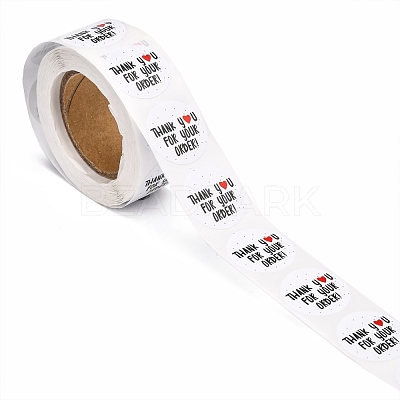 1 Inch Thank You Stickers DIY-G013-A24-1