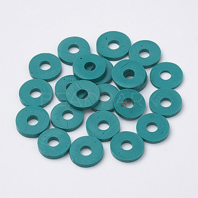 Handmade Polymer Clay Beads X-CLAY-R067-4.0mm-07-1