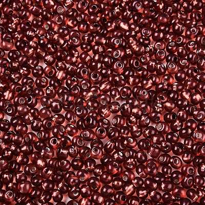 6/0 Baking Paint Transparent Fringe Glass Seed Beads X1-SEED-N006-06D-1