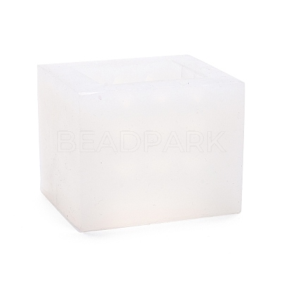 Cuboid DIY Candle Food Grade Silicone Molds with Diamond Shape Ball DIY-B034-12-1