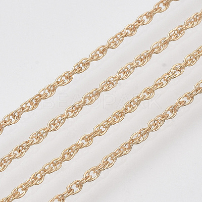Soldered Brass Coated Iron Rope Chains CH-T002-04LG-1