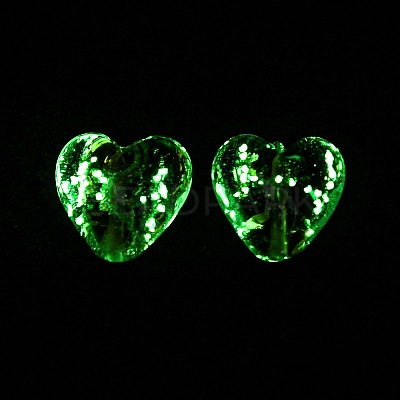 Luminous Handmade Gold Sand Lampwork Beads FOIL-B001-03D-1